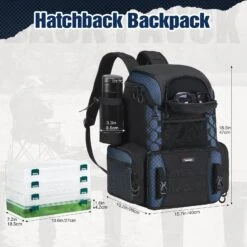 Piscifun Fishing Tackle Backpack Large Fishing Storage Bag With 4 Boxes -Bodyaware Shop 02PiscifunHatchbackBackpack