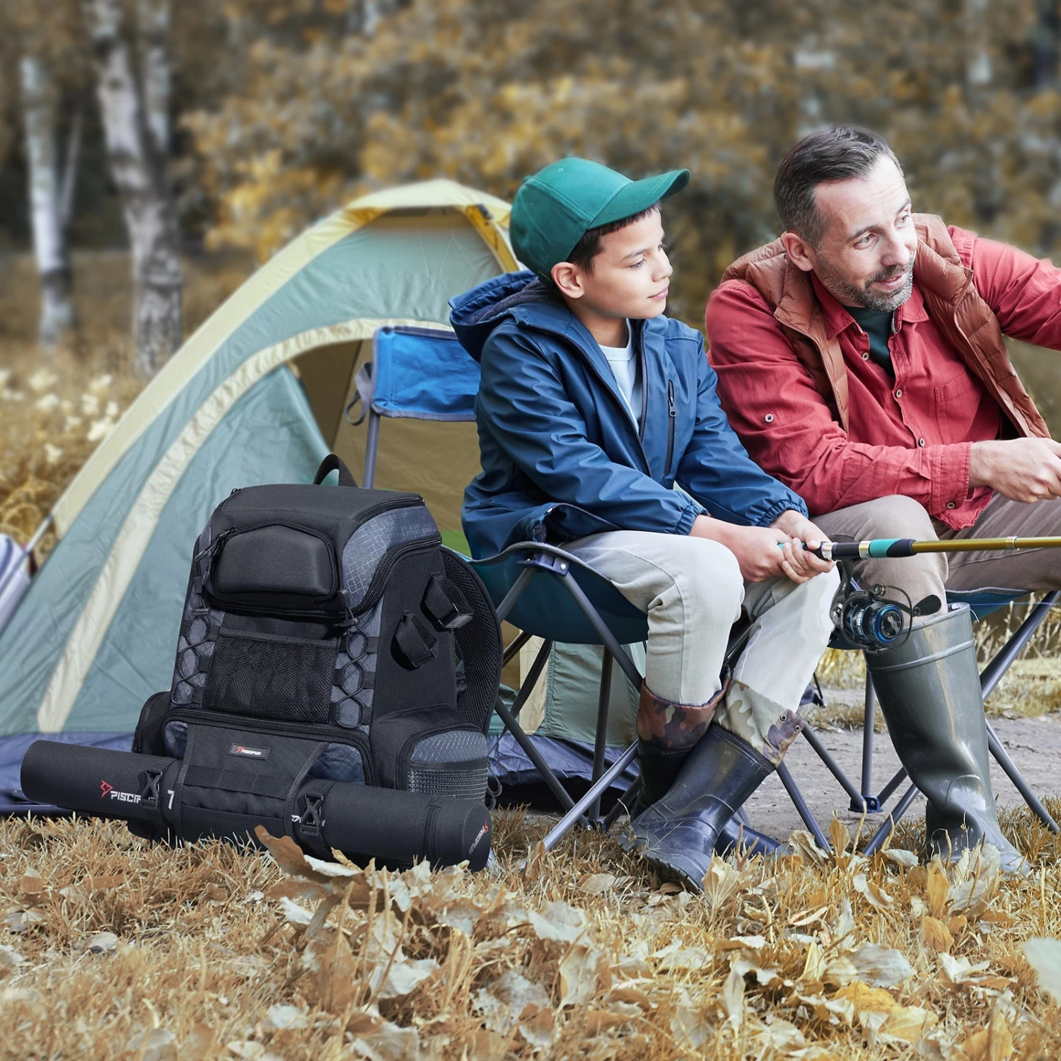 Piscifun Fishing Tackle Backpack Large Fishing Storage Bag With 4 Boxes Sale 11 Piscifun Fishing Tackle Backpack Large Fishing Storage Bag With 4 Boxes Sale - Image 9