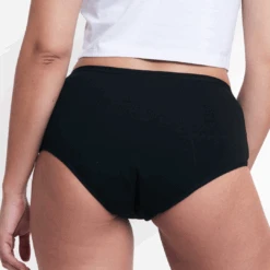 Period Panty - RUNA Highwaist - Schwarz -Bodyaware Shop 240819 RUNA black back
