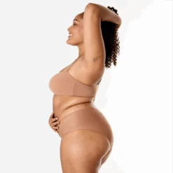 Period Panty Set: 3x NOLA Seamless - Braun -Bodyaware Shop 240916 NOLA brown side Shop 1