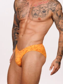Romeo Shaper Brief 3 Pack -Bodyaware Shop A303 orange side