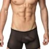 Men's Mesh Boxer -Bodyaware Shop BW108HotWeatherBoxerBlack