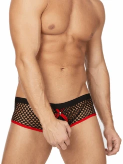 Fishnet Snap Pouch Brief -Bodyaware Shop BW251 BKalt
