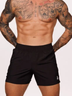 Gym Short -Bodyaware Shop C704 black front