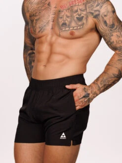 Gym Short -Bodyaware Shop C704 black side2