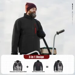 Piscifun Ice Fishing Suit,3 In 1 Jacket,Waterproof Fishing Bib With Flotation Technology -Bodyaware Shop IceFishingJacket 5 8e42c58c 9617 4b47 9838 fc9ace2e6b4e