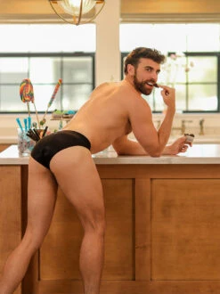 Bodyaware Shop -Bodyaware Shop J101 Black Brief Front