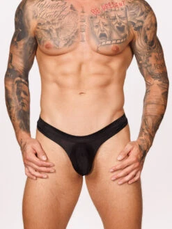 Sweet Thrust Thong -Bodyaware Shop J102 black front