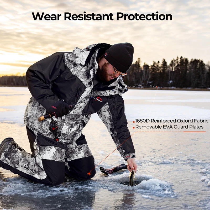 Piscifun Ice Fishing Suit,3 In 1 Heated Jacket,Waterproof Fishing Bib 10 Piscifun Ice Fishing Suit,3 In 1 Heated Jacket,Waterproof Fishing Bib - Image 8