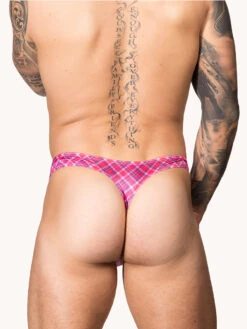 Greek God Thong 12 Greek God Thong -Bodyaware Shop K205 plaid back