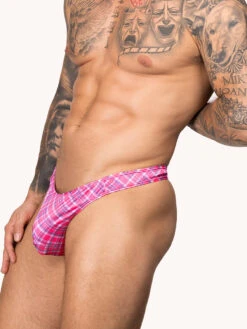 Greek God Thong 10 Greek God Thong -Bodyaware Shop K205 plaid side