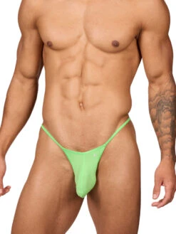 Glow V-String -Bodyaware Shop M603 lime front