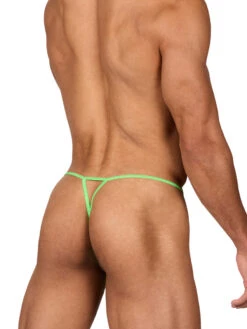 Glow V-String -Bodyaware Shop M603 lime side2