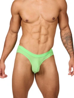 Glow Thrust Brief -Bodyaware Shop M604 lime front