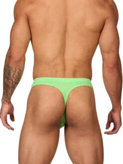 Glow Thrust Thong -Bodyaware Shop M605 lime back