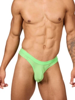 Glow Thrust Thong -Bodyaware Shop M605 lime front