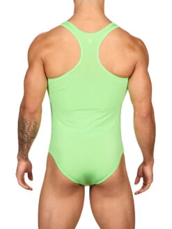 Glow Bodysuit -Bodyaware Shop M610 lime back