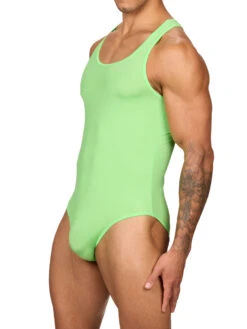 Glow Bodysuit -Bodyaware Shop M610 lime side