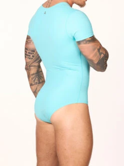 Body Force T-Shirt Zip Bodysuit -Bodyaware Shop N104 tq side back