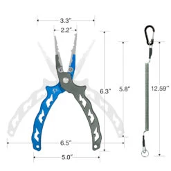 Piscifun® AXP Aluminum Fishing Pliers Lightweight Hook Remover Pliers Split Ring Nose -Bodyaware Shop PiscifunAXPFishingPliers5