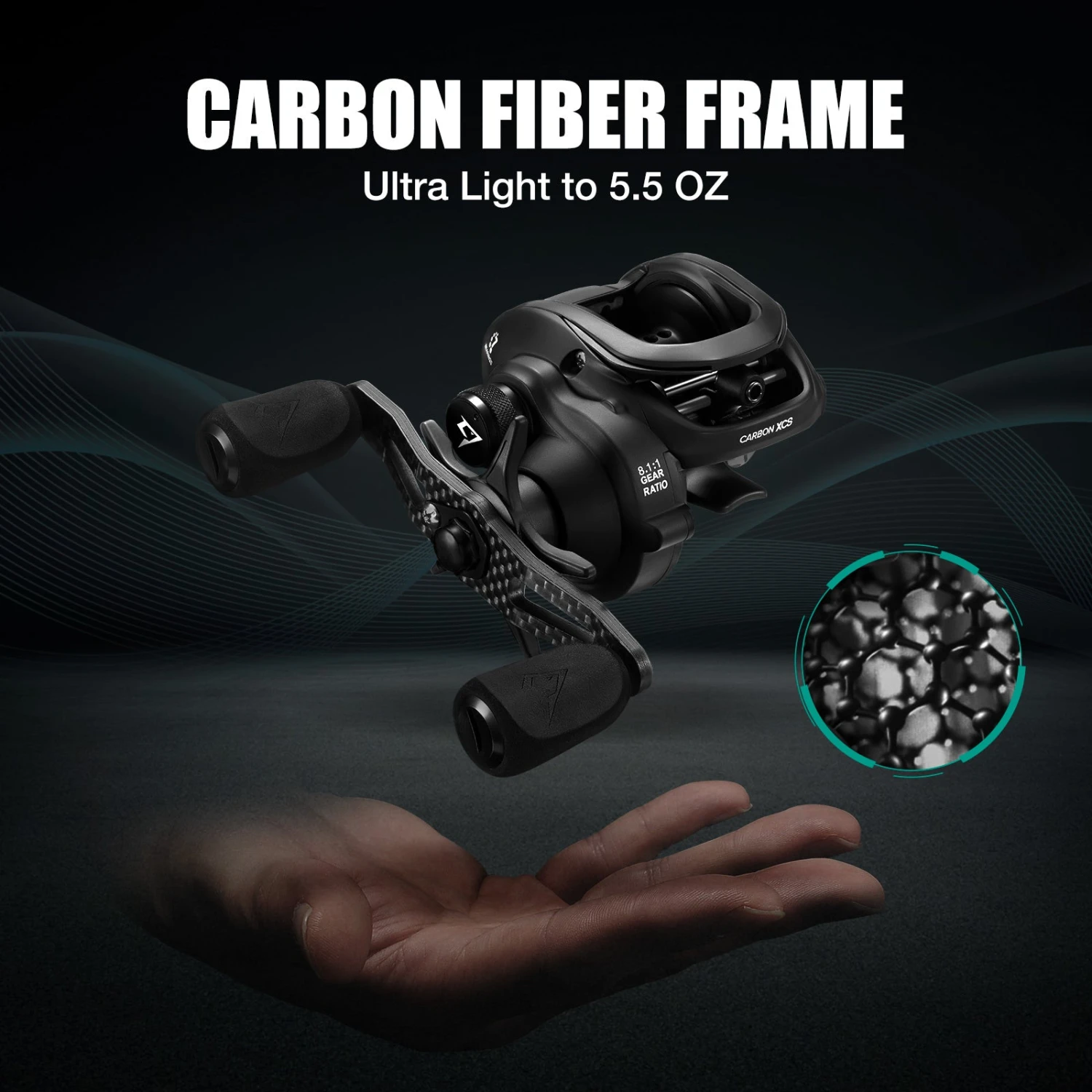 Piscifun Carbon XCS Baitcasting Fishing Reel-Ultra Light To 5.5 Oz, 8.1:1 Gear Ratio Casting Reel 5 Piscifun Carbon XCS Baitcasting Fishing Reel-Ultra Light To 5.5 Oz, 8.1:1 Gear Ratio Casting Reel - Image 4