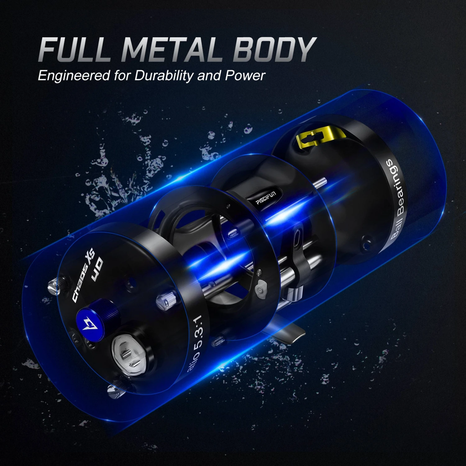 Piscifun® Chaos XS Casting Reels And Catfish Casting Rods Combo 4 Piscifun® Chaos XS Casting Reels And Catfish Casting Rods Combo - Image 2