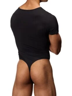 Everyday Thong Bodysuit -Bodyaware Shop V067 black side back