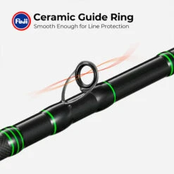 PISCIFUN® LED LumiCat II Catfish Rods , 2 Piece Casting Rods -Bodyaware Shop V MODEL CastingRod8 MGreen1 detailimage 1