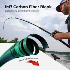 PISCIFUN® LED LumiCat II Catfish Rods , 2 Piece Casting Rods Sale -Bodyaware Shop V MODEL CastingRod8 MGreen1 detailimage2