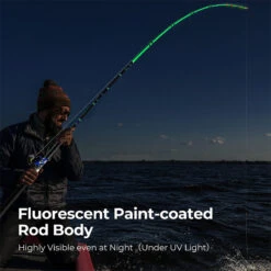 PISCIFUN® LED LumiCat II Catfish Rods , 2 Piece Casting Rods -Bodyaware Shop V MODEL CastingRod8 MGreen1 scenegraph2 1