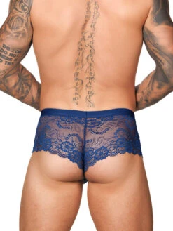 Logan Lace Trunk -Bodyaware Shop Z282LaceTrunknavyback