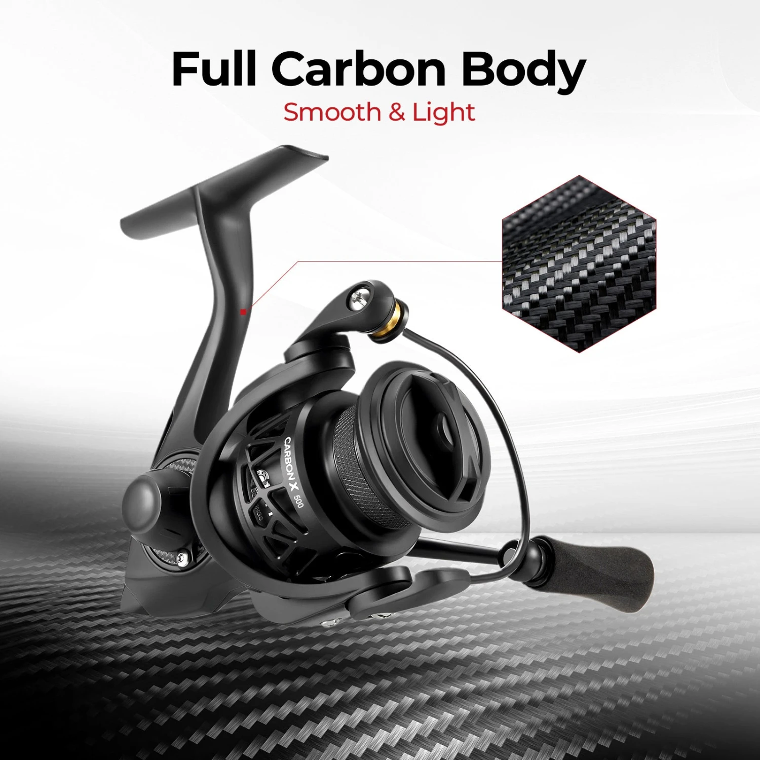 Piscifun® Carbon X Spinning Reel & Carbon R1 The Lightest Spinning Rod Combo 9 Piscifun® Carbon X Spinning Reel & Carbon R1 The Lightest Spinning Rod Combo - Image 7