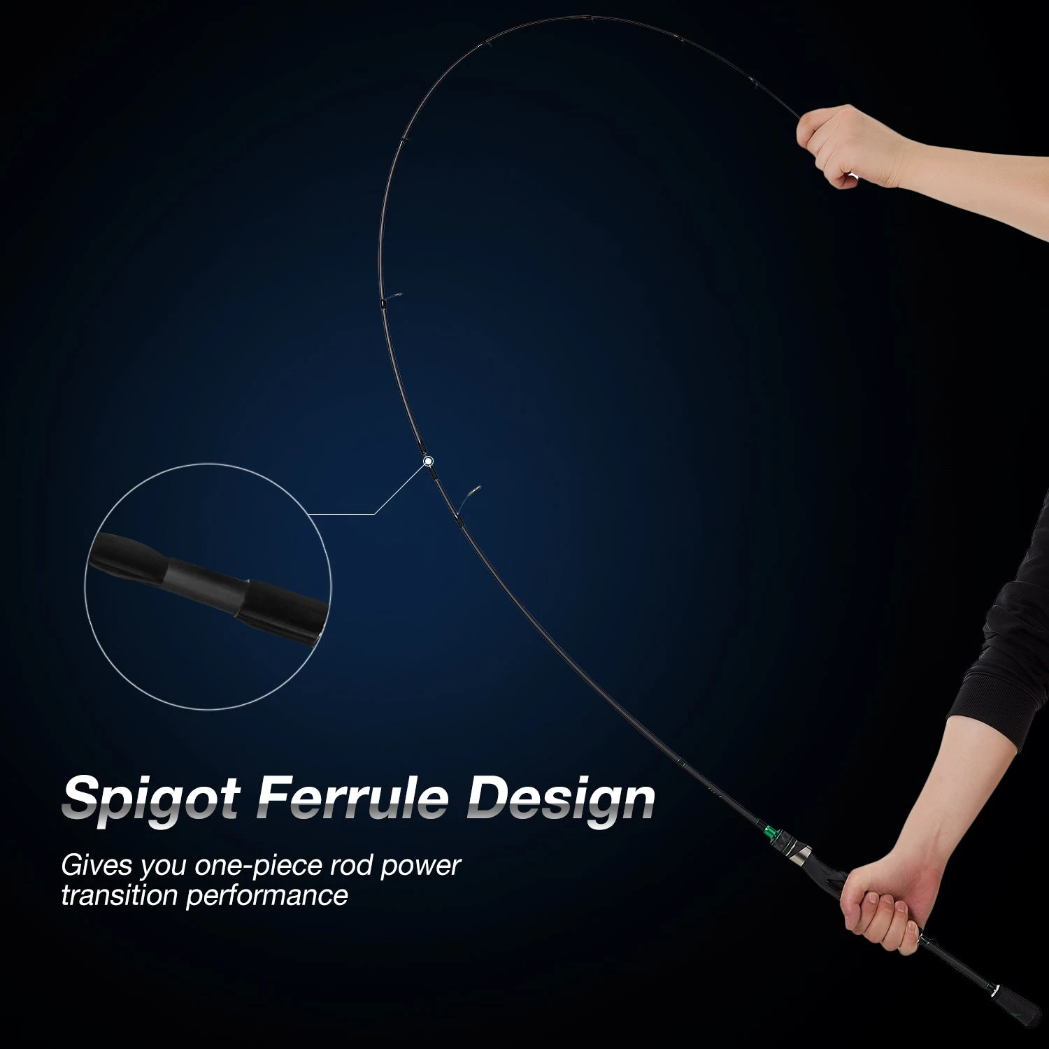 Piscifun® Serpent Spinning Rod Two Pieces 7 Piscifun® Serpent Spinning Rod Two Pieces - Image 5