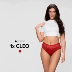 Ausfluss Slip Set: 2x CLEO (1x Schwarz + 1x Rot) -Bodyaware Shop set CLEO black red 2x detail red min